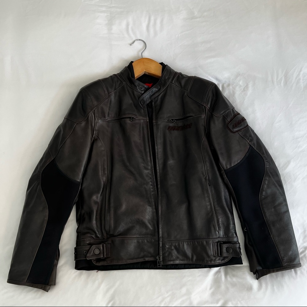 Dainese R-Twin Leather Jacket - Dark Brown